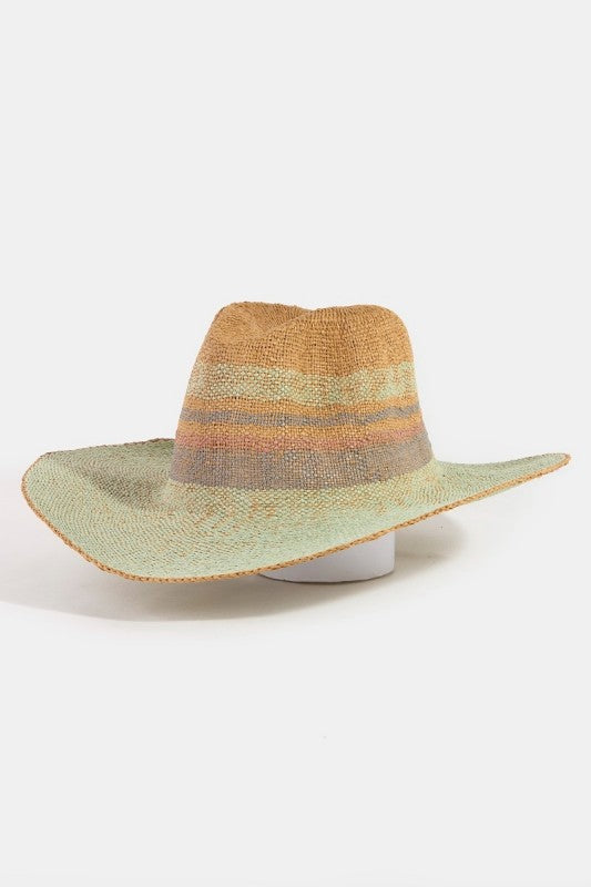 Spring Hue Sun Raffia Hat