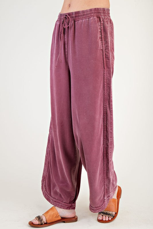 Mineral Washed Terry Knit Pants