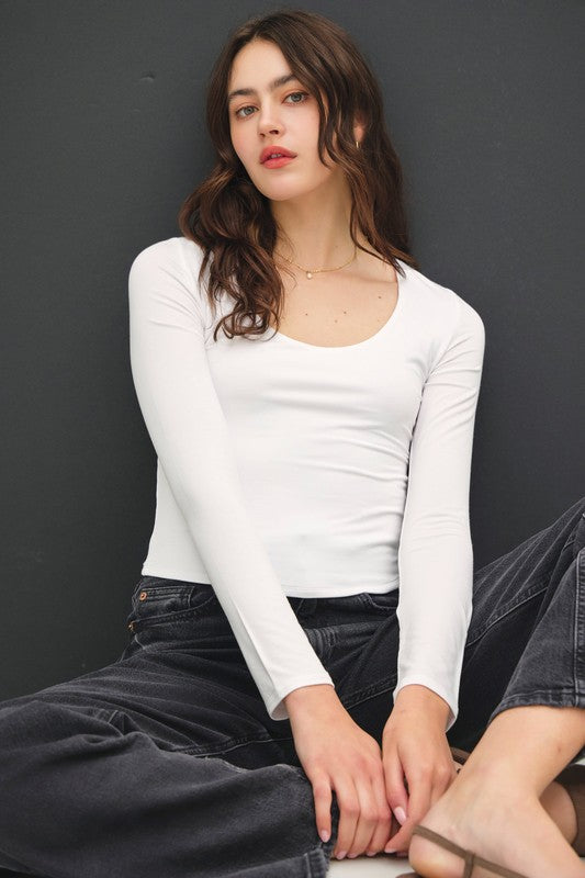 White Classic Scoop LS
