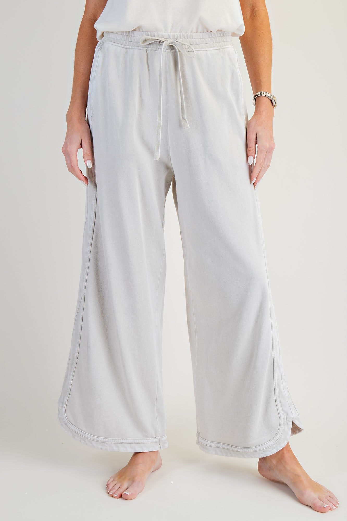 Mineral Washed Terry Knit Pants