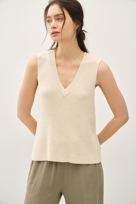 CLEAN EDGE KNIT TANK