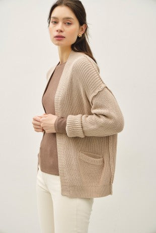 Chunky Ribbed Knit Cardigan