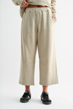 Sage Cotton Barrel Lounge Pants