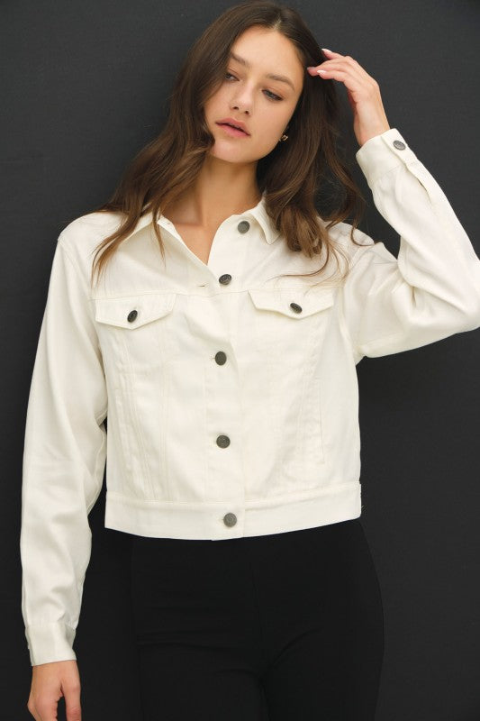 White Tencel Jacket