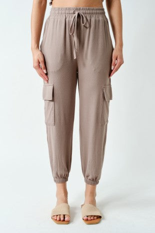 Mocha Brushed Lounge Jogger Pant