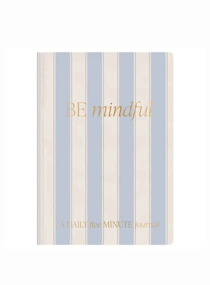 Striped Be Mindful Prompted Journal