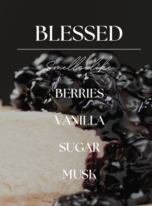 "Blessed" Black Berries & Vanilla Candle