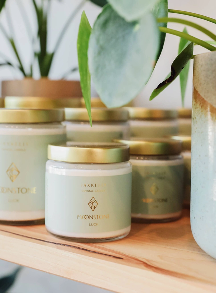 Good Luck Mini Crystal Candle