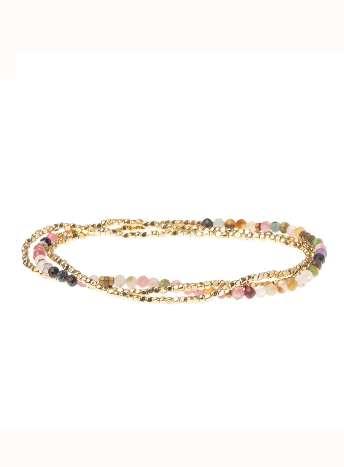 Stone of Healing Wrap Bracelet (Gold)