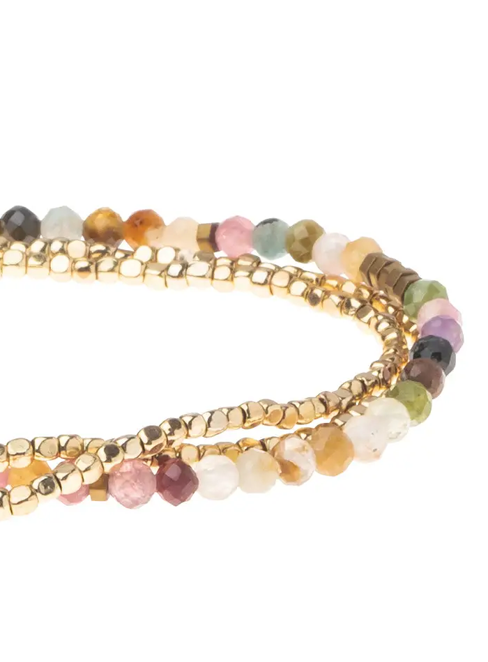 Stone of Healing Wrap Bracelet (Gold)