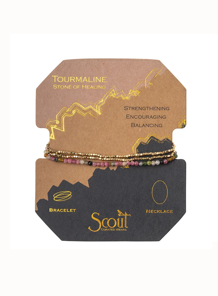 Stone of Healing Wrap Bracelet (Black)