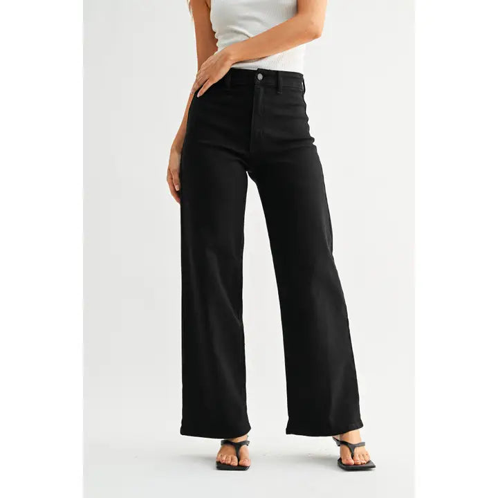 Black Hidden Pocket High Rise