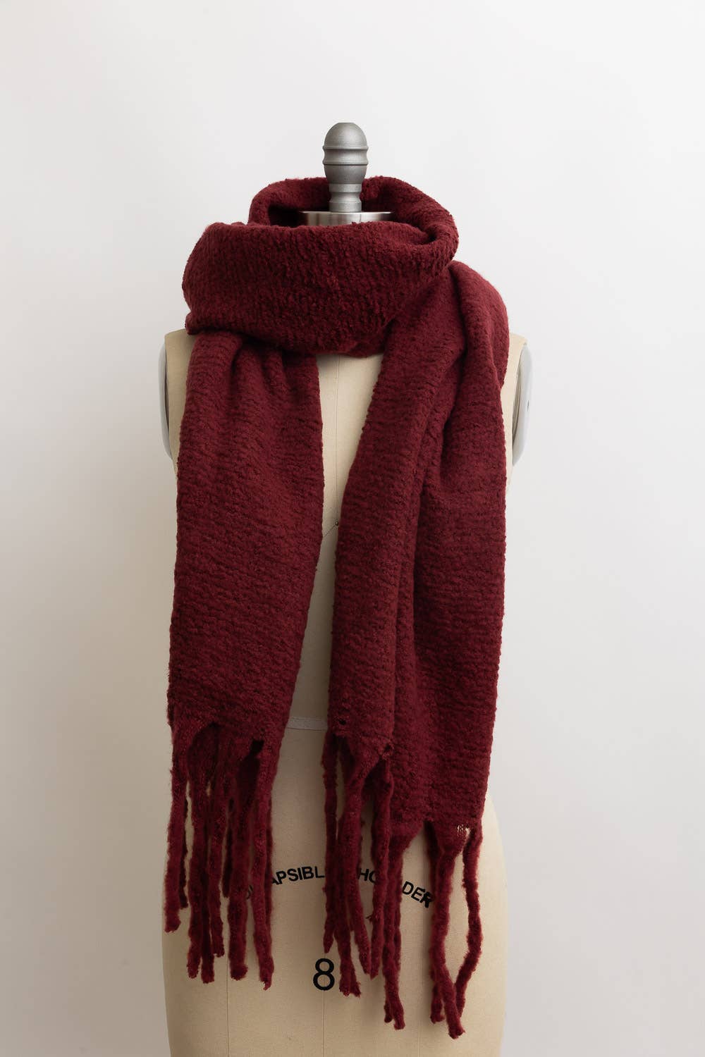 Knit Scarf with Tassels