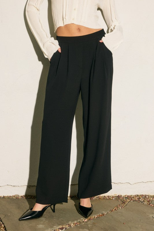 Midnight Wide Leg Trousers