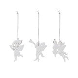 Stoneware Cherub Ornament