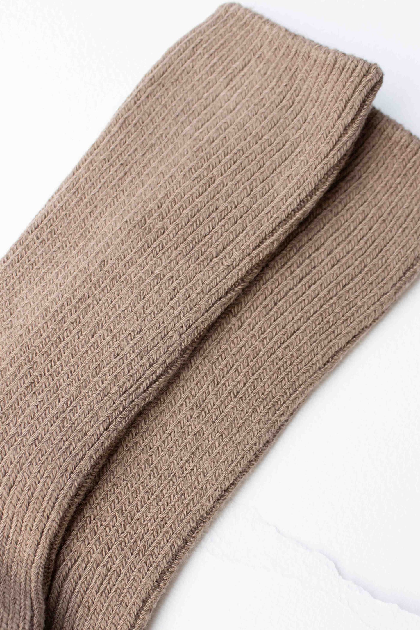 Ribbed Cotton Blend Socks
