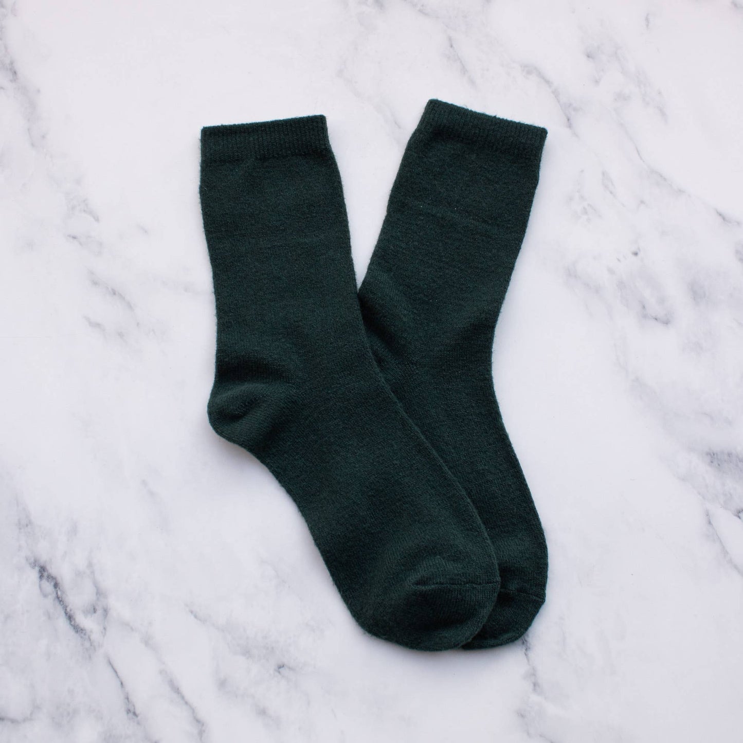 Solid Wool Cashmere Blend Socks