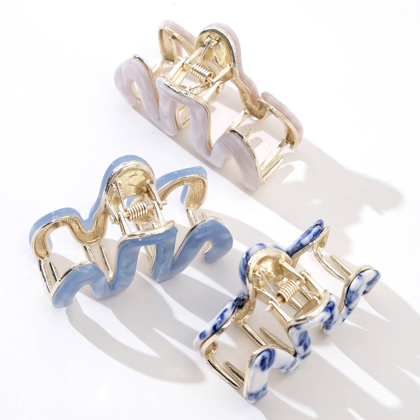 Mini - Metal Squiggle Claw Clip