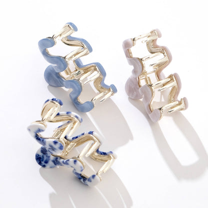 Mini - Metal Squiggle Claw Clip
