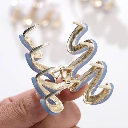 Mini - Metal Squiggle Claw Clip