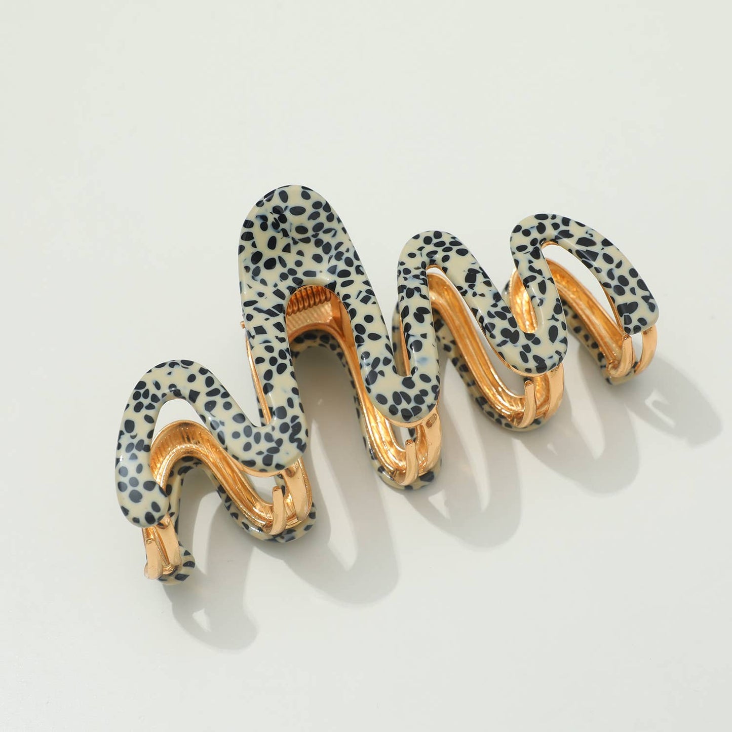 Large - Metal Squiggle Claw Clip