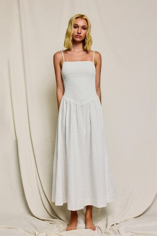 Sunbeam Eyelet Midi Dress