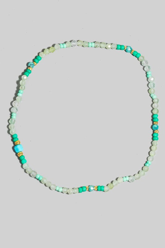 Dainty Beaded Elastic Bracelet