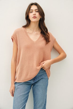 V-neck Sweater Top