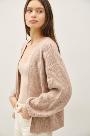 Blush Bloom Sweater Cardigan