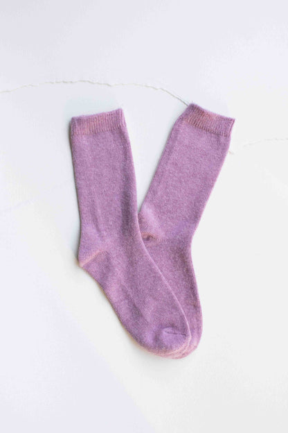 Bright Wool Cashmere Blend Socks