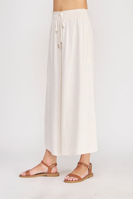 Natural Flowy Capri Pant