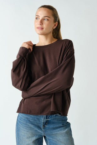 Espresso Cotton Mineral Luxe Tee