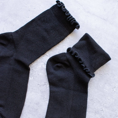 Cotton Blend Ruffle Socks