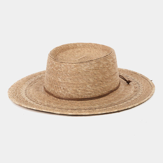 Khaki Palm Leaf Hat