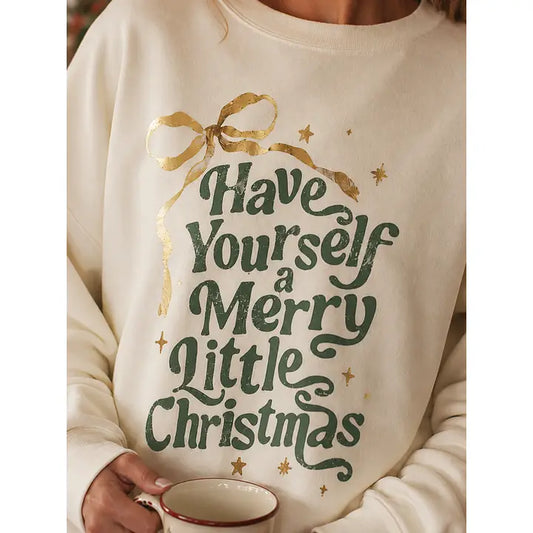 Merry Little Christmas Crew Sweater