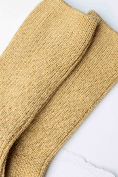 Ribbed Cotton Blend Socks