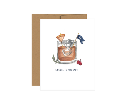 Father's Day Cheers Greeting card