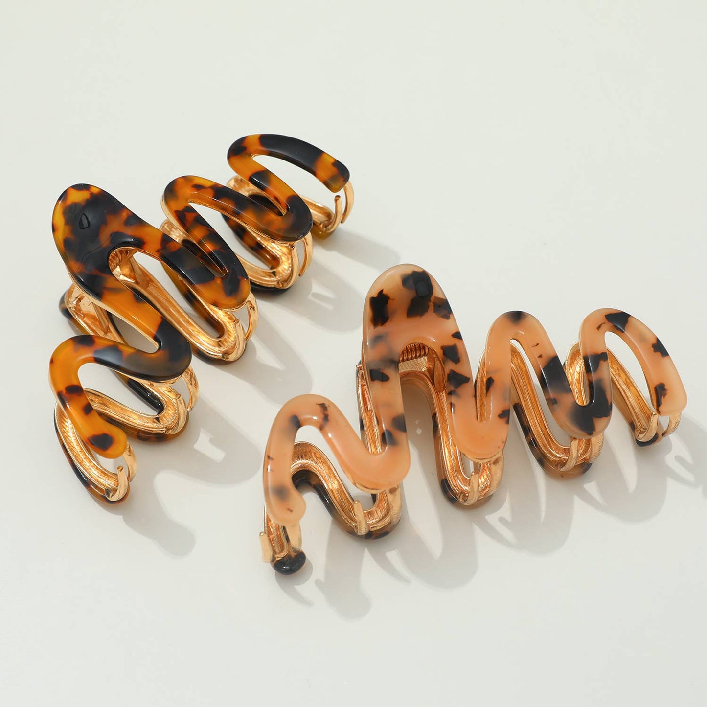 Large - Metal Squiggle Claw Clip