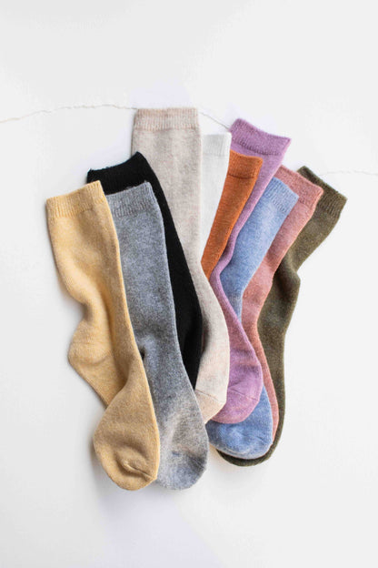 Bright Wool Cashmere Blend Socks