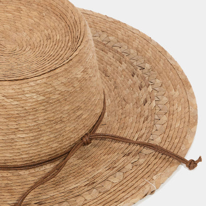 Khaki Palm Leaf Hat