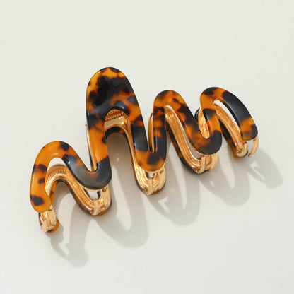 Large - Metal Squiggle Claw Clip