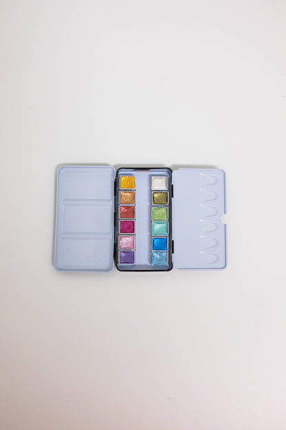 Metallic Travel Watercolor Palette