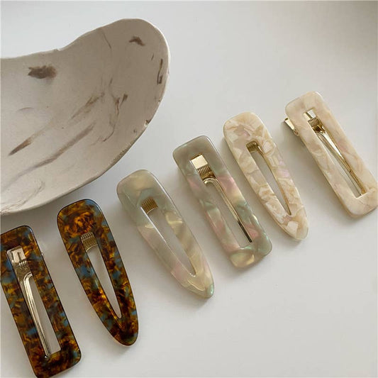 Gemma  Marbled Hair Barrette
