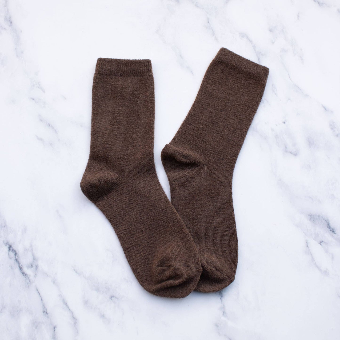 Solid Wool Cashmere Blend Socks