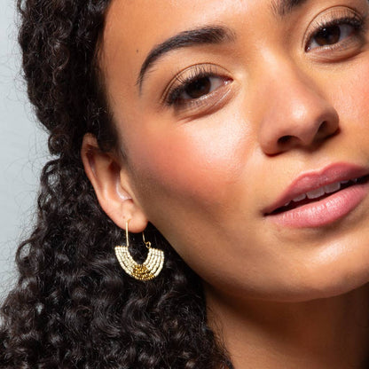 Turquoise Chromacolor U-Hoop Earring
