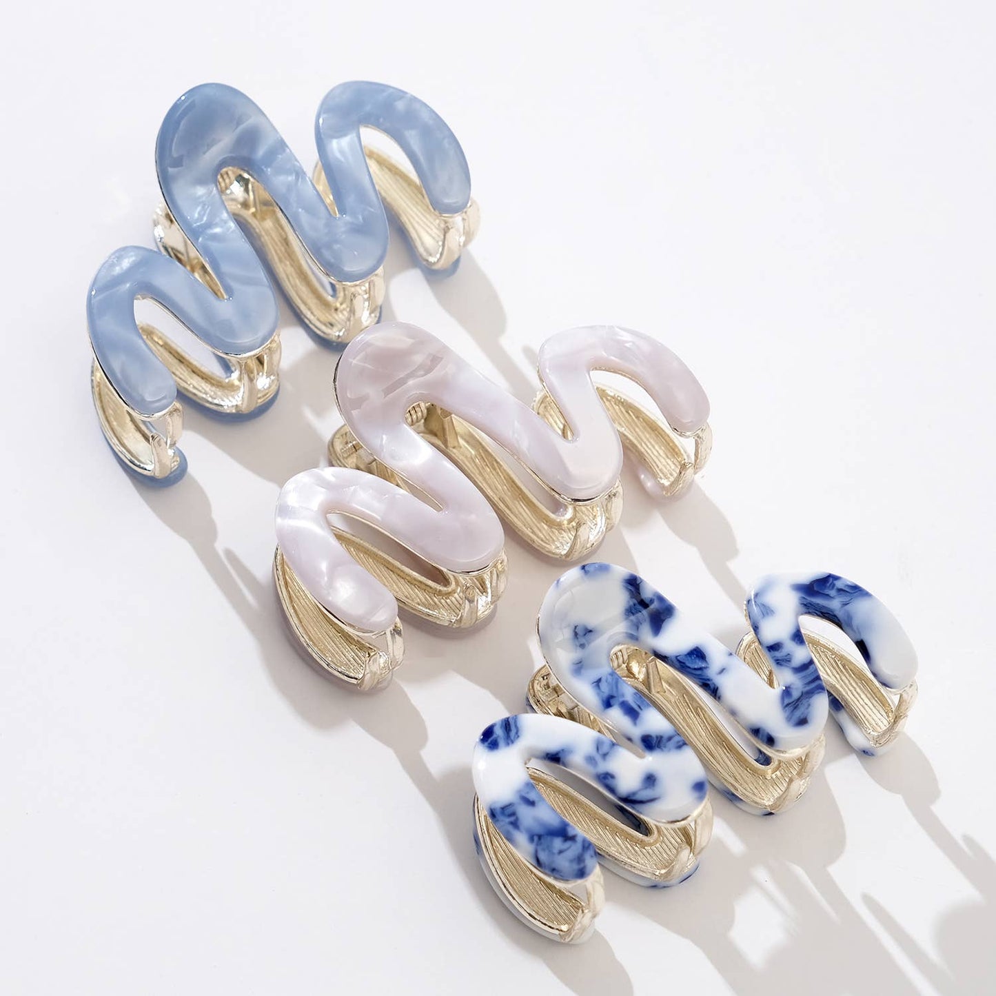 Mini - Metal Squiggle Claw Clip
