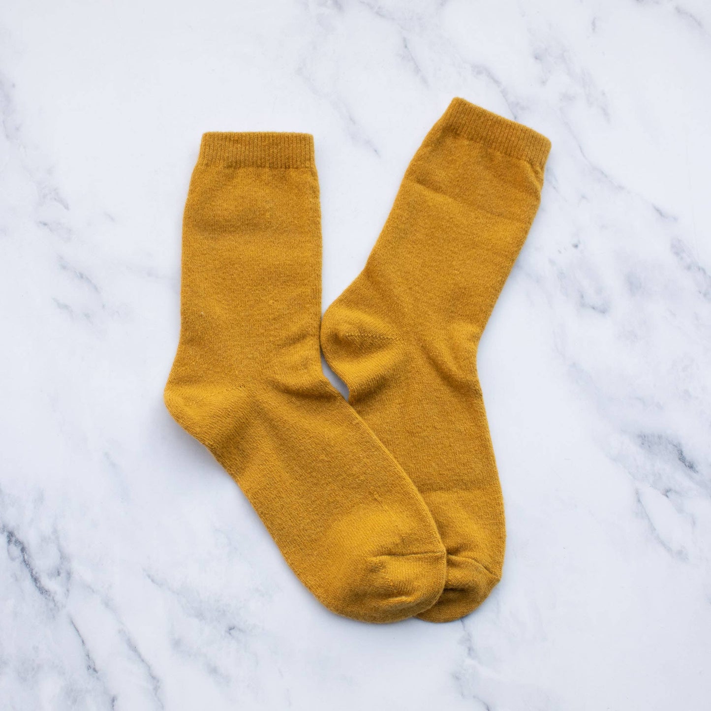 Solid Wool Cashmere Blend Socks