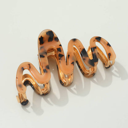 Large - Metal Squiggle Claw Clip