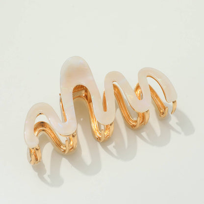 Large - Metal Squiggle Claw Clip