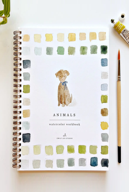 Animals Watercolor Workbook